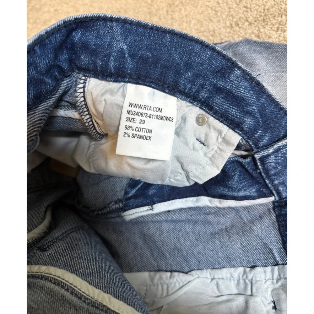 RTA Clayton Distressed Skinny Jeans Size 29